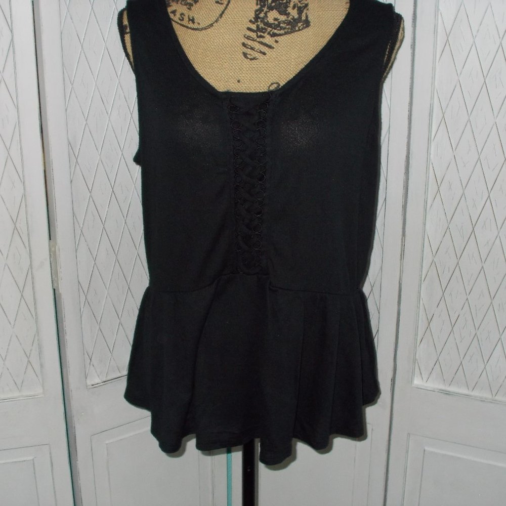 Maurices Sleeveless Peplum Top